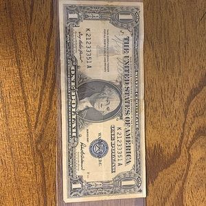 SILVER CERTIFICATE $1 Dollar Bill - Series 1957